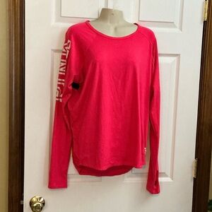 PINK Victoria's Secret Bright Pink Long Sleeve Tee